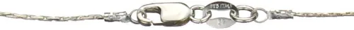 Miniatura 4 de Collar de cadena de plata esterlina con ilusión de dispersión de piedra de cuarzo rosa, Italia
