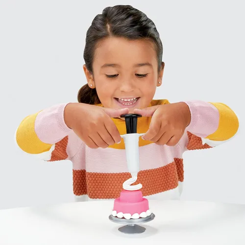 Miniatura 4 de Play-Doh Kitchen Creations Rising Cake Oven Bakery Playset para niños de 3 años en adelante con 5 colores compuestos de modelado, no tóxico