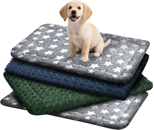 Miniatura 22 de Cama para Perros Lavable de Felpa Ortopédica para Exteriores, Alfombrilla para Jaula con Fondo Antideslizante, Almohadilla Suave de Lujo