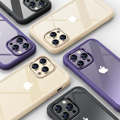 Miniatura 255 de Diaclara Funda diseñada para iPhone 16, mejorada [protección completa de la cámara], carcasa resistente de cuerpo completo con protector de pantalla