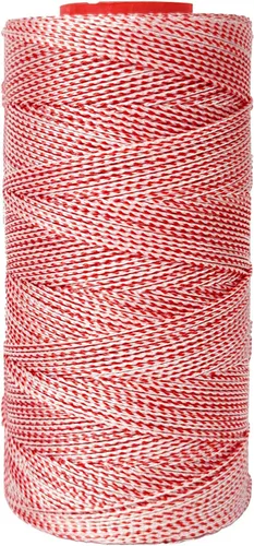 Simxkai Línea Dacron roja y blanca Briadied para cometa voladora al aire libre, resistente a la abrasión (1000ft_120lb)