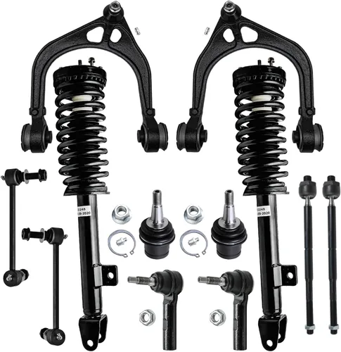 Miniatura 17 de Detroit Axle - Kit de suspensión delantera de 12 piezas para Mercury Grand Marquis Ford Crown Victoria Town Car 2003-2011, 2 brazos de control