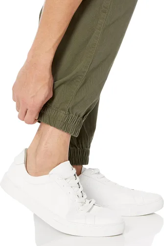 Miniatura 3 de Tienda Essentials Pantalones de jogging para hombre, de algodón, ajuste delgado, cómodos, elegantes