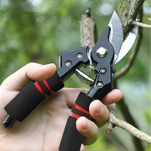 Tijeras de podar de jardín de acero inoxidable, tijeras de podar para jardinería, tijeras de mano resistentes para cortar flores, recortar plantas,