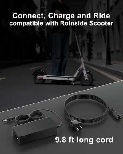 Miniatura 3 de VHBW Cargador de 42 V compatible con Roinside Electric Scooter Charger, compatible con Roinside UP2, UP6, UP6-1, UP8, U2, P1 Scooter eléctrico