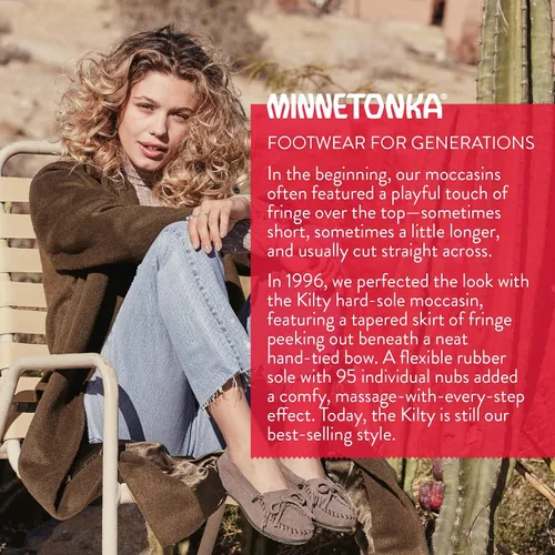 Miniatura 8 de Minnetonka Kilty Mocasines de suela dura para mujer