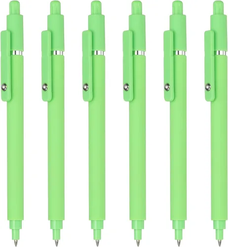 Miniatura 13 de PATIKIL 6 bolígrafos de gel retráctiles, tinta negra de 0.020 in, punta fina, escritura suave, lindo bolígrafo estético, de secado rápido