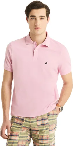Miniatura 189 de Nautica playera polo clásica de mangas cortas, color sólido, para hombre