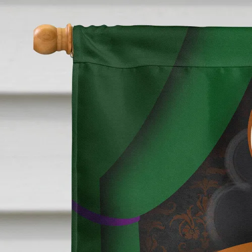 Miniatura 3 de Caroline's Treasures MLM1469CHF - Bandera de casa de Halloween de Husky siberiano grande para porche, manga de porche, pancarta decorativa