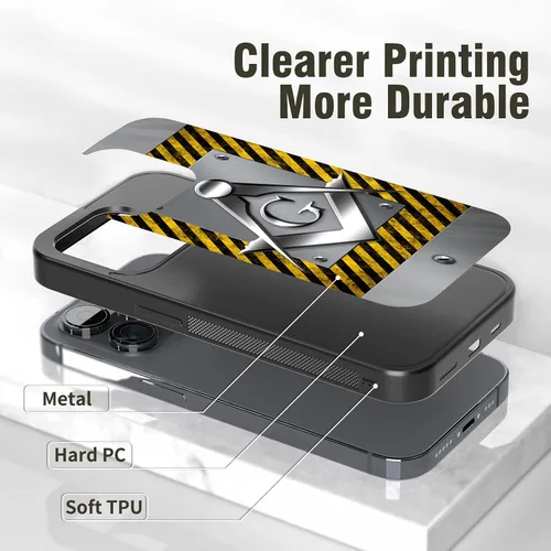 Miniatura 4 de Fundas de teléfono masonería, regalos masónicos para hombres, funda estética para iPhone 5 6 7 8 11 12 13 14 15 16 Pro Max Plus Mini X, para Samsung