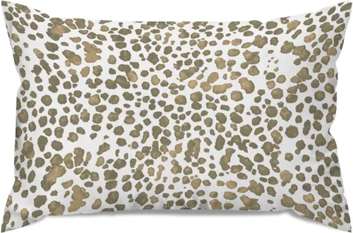 Miniatura 39 de Fundas de almohada con estampado de leopardo y guepardo negro y marrón, 12 x 18 pulgadas, fundas de cojín de granja para sofá, sala de estar