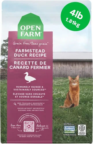Miniatura 20 de Open Farm - Alimento seco para gatos sin granos de cordero criado en pasto, receta de cordero criado humanamente con superalimentos sin OMG y sin