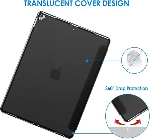 Miniatura 4 de JETech Funda para iPad Pro de 12.9 pulgadas (1ª y 2ª generación, modelos 2015 y 2017), activación/suspensión automática (negro)