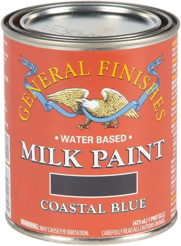 Miniatura 34 de General Finishes Pintura de leche a base de agua, 1 cuarto de galón, lino
