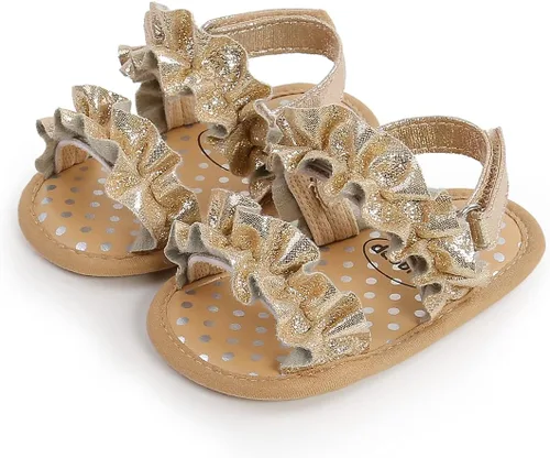 Miniatura 10 de Sandalias de verano para bebés, niñas y niños, unisex, antideslizantes, suela suave, transpirable, para primeros pasos, zapatos de playa al aire