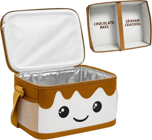 Miniatura 7 de THE S'MORES COMPANY - Organizador de S'mores con bandeja, kit de caja de aperitivos S'mores para suministros de S'mores, accesorios de camping