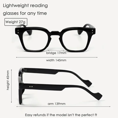 Miniatura 3 de Round Small Frame Reading Glasses for Women Readers for Men Blue Light Blocking Retro