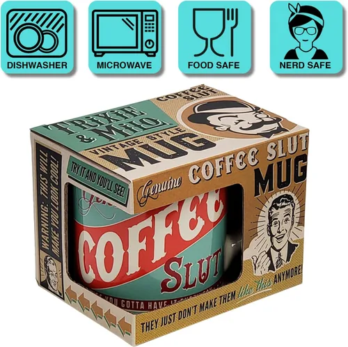 Miniatura 3 de Trixie and Milo Tazas de café: tazas de café de estilo vintage con humor combinado. Gran idea de regalo para hombres, mujeres y cualquier amante
