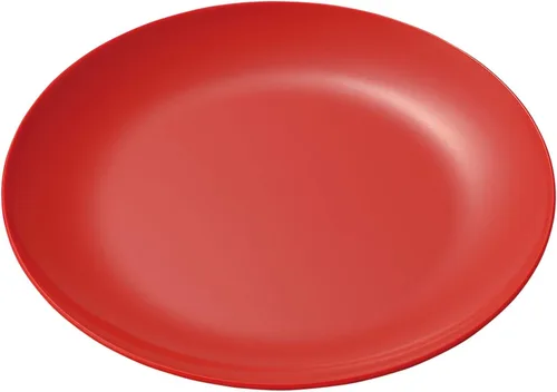 Miniatura 32 de Nagao SP-115R Unbreakable Tableware, Round Plate, Red, Deep Plate, 7.9 inches (20 cm), Made in Japan 02: Rojo