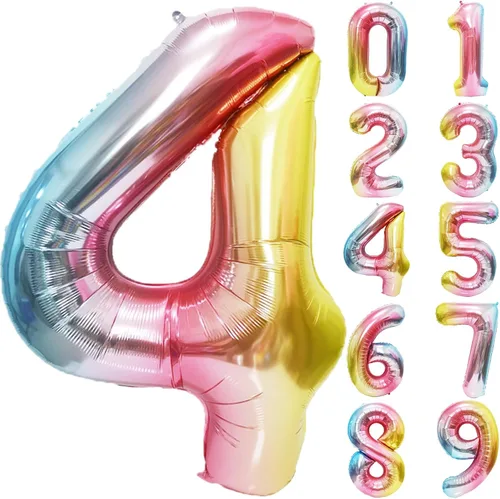 Miniatura 63 de Decoración de Cumpleaños de Sirena Globos de Lámina de Números Grandes de Sirena para Niñas Bajo el Mar Tema de Sirena Baby Shower Recuerdos