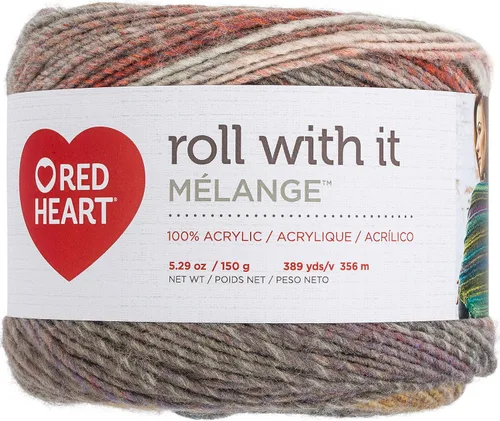 Miniatura 11 de Red Heart Roll with It Sparkle - Hilo de amatista – Paquete de 3 unidades de 5.29 oz/5.3 onzas, mezcla acrílica, 4 medianos (peinado), 561 yardas