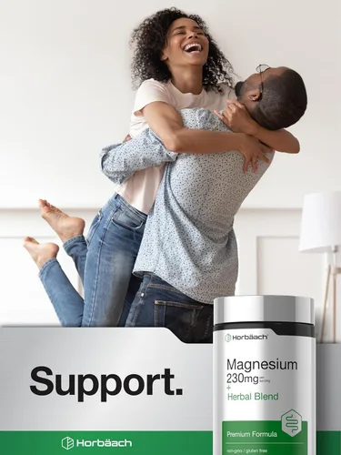 Miniatura 6 de Horbaach Magnesio 230mg Mezcla de hierbas Plus 200 cápsulas veganas Limpieza suave Suplemento sin OMG y sin gluten