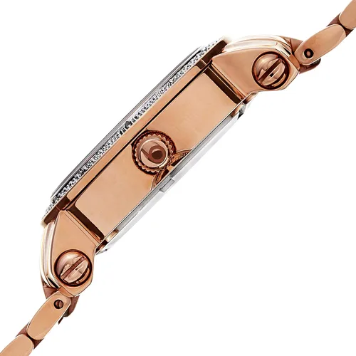 Miniatura 3 de Burgi BUR091 - Reloj de pulsera de acero inoxidable con esfera de diamantes para mujer