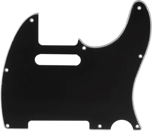 Musiclily Pro 8 agujeros Tele Golpeador para guitarra JPN Made Fender Japan Telecaster, 3Ply Negro