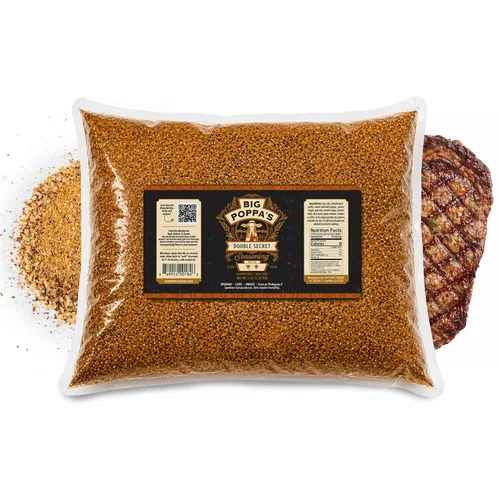 Miniatura 3 de Big Poppa's Double Secret Condimento para Bistec – Sazonador para Bistec Galardonado con Sal Marina Fina, Ajo en Polvo y Sal de Limón – Mezcla