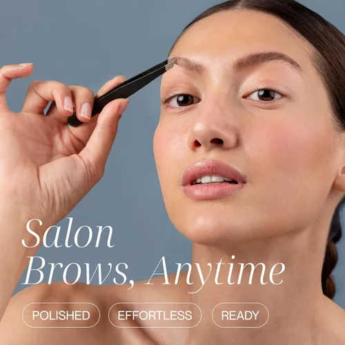 Miniatura 2 de Tweezer Guru Pinzas para el vello facial de mujeres y hombres, pinzas de precisión para cejas inclinadas para cabello encarnado, eliminación