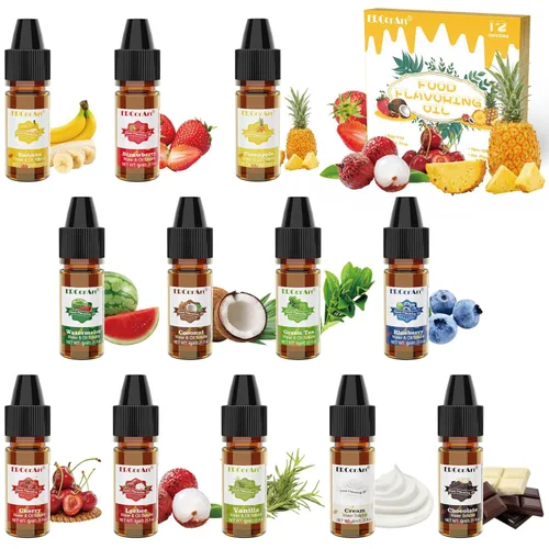 Miniatura 7 de Aceite Aromatizante para Alimentos - 16 Aceites Saborizantes Líquidos para Brillo de Labios, Aceite de Extracto de Sabor Concentrado de Dulce Piña