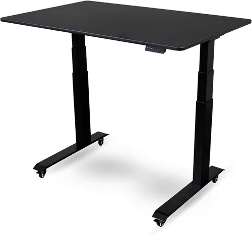 Miniatura 4 de Stand Up Desk Store Escritorio eléctrico de altura ajustable con memoria programable (marco negro/parte superior negra mate, 48 pulgadas de ancho)