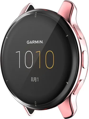 Miniatura 4 de Funda compatible con Garmin Venu 2 Plus Watch Protector de pantalla, funda protectora completa, accesorios de parachoques de TPU suave (rosa)