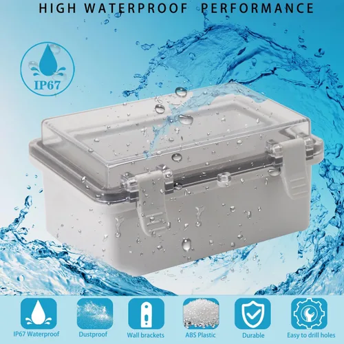 Miniatura 2 de Caja Eléctrica Impermeable a Prueba de Polvo Caja de Conexiones Resistente a la Intemperie IP67 Carcasa de Plástico ABS Caja de Proyecto