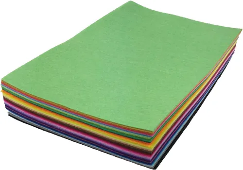 Miniatura 4 de 42 hojas de fieltro 4 x 4 pulgadas con colores surtidos y 1 mm de grosor para artesanías y manualidades