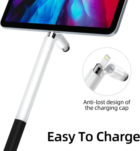 Miniatura 3 de Compatible con Apple Pencil de 1ª generación, funda de silicona antideslizante, [con 10 fundas de punta de silicona] para Apple Pencil de 1ª Negro
