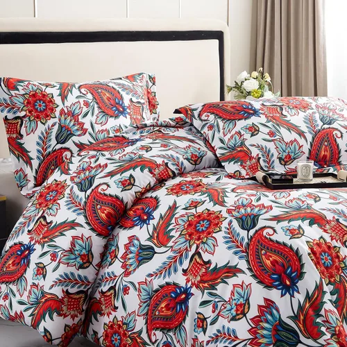 Miniatura 3 de Juego de edredón floral tamaño King de Ikawaapurry para cama King, juego de edredón de estilo granja bohemio, edredón esponjoso y ligero con flores