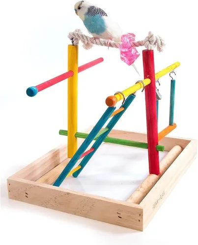 Miniatura 8 de Penn-Plax Centro de Actividades para Aves – Perfecto para Aves Jóvenes o Pequeñas Varios