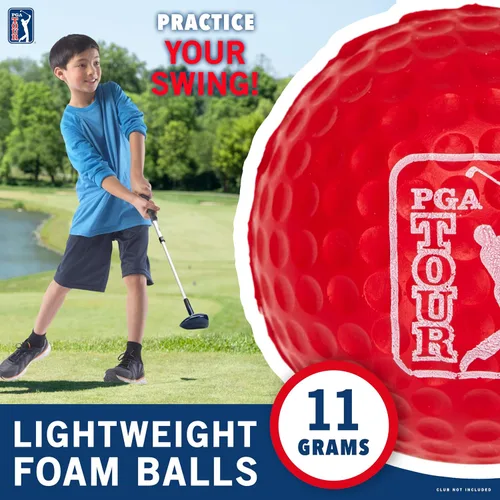 Miniatura 3 de Franklin Sports PGA TOUR - Pelotas de golf de espuma para interiores y exteriores, pelotas de golf de espuma para niños y adultos, vuelo limitado