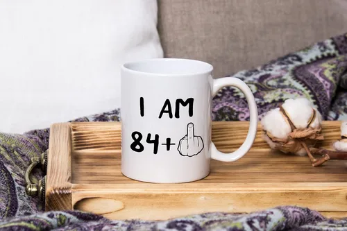 Miniatura 4 de Funny 85th Birthday Gifts, I Am 84 Plus Middle Finger Coffee Mug, 85 Years Old Gag Novelty Cup, Eightyfifth Birthday Party, Adult Birthday Presents