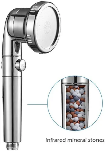 Miniatura 4 de Filtro de cuentas de piedra de filtración para cabezal de ducha filtrado, bolas de cuentas de piedra mineral para purificar agua
