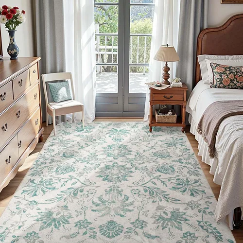 Miniatura 142 de jinchan Lima - Alfombra de pasillo lavable de 2 x 6 pies, antideslizante, de pelo corto, suave, ultrafina, alfombra envejecida para casa de campo