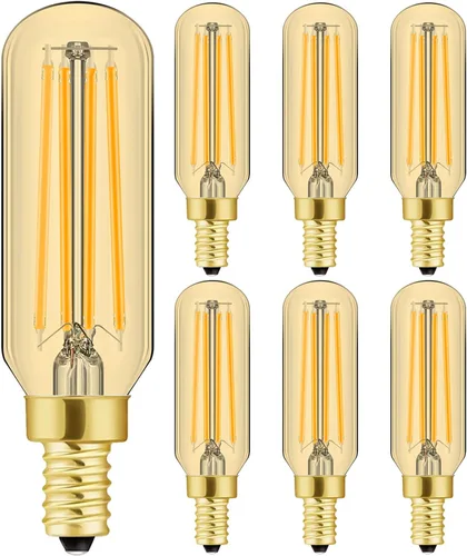 Miniatura 13 de Leools Bombilla LED E12 equivalente a 4 W E12, bombilla de candelabro de 40 W, luz blanca diurna 4000 K, AC120 V, 500 lm, regulable, T6 T6.5 B11, 4