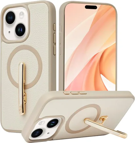 Miniatura 14 de CUSTYPE Funda para iPhone 13 Pro Max de 6.7 pulgadas con soporte, funda de cuero delgada con soporte de 2 vías, compatible con MagSafe, funda
