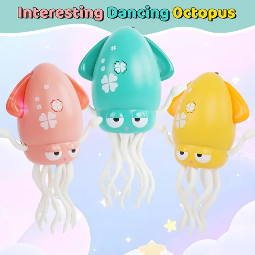 Miniatura 5 de Pulpo Bailarín - Juguete Eléctrico Musical para Bebés con Luces LED y Música, Juguete Sensorial Interactivo Recargable, Regalo Perfecto para Navidad
