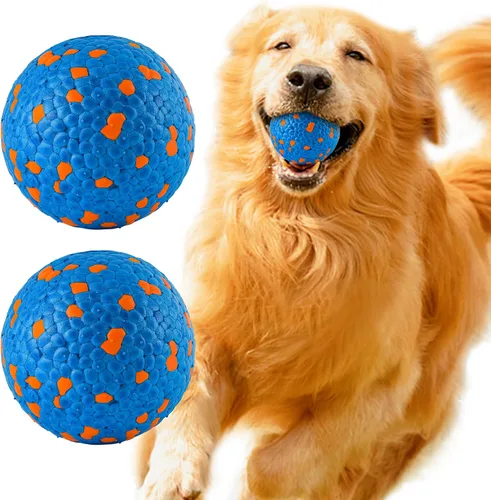 Farish - Pelotas para perros de alto rebote para masticadores agresivos, juguetes flotantes para perros para buscar agua, pelotas de tenis duraderas