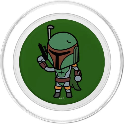 Miniatura 2 de Star Wars Boba Fett Simple Cartoon PopSockets MagSafe PopGrip para iPhone