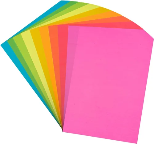 Papel de impresión y copia a colores de 8.5 x 11 pulgadas, 180 hojas de 9 colores pastel A4 papel de impresora A4 de 20 libras/90 GSM, papel pastel