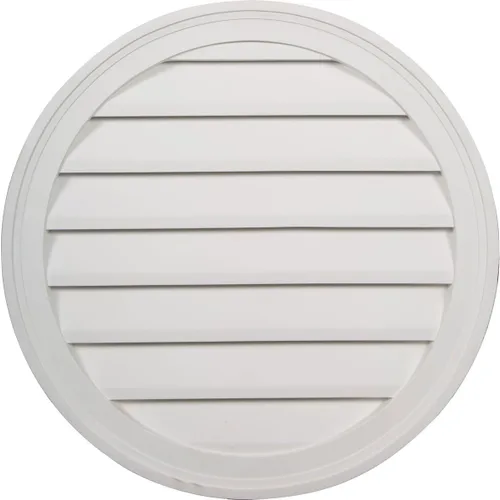 Miniatura 8 de Ekena Millwork GVRO12D respiradero redondo, 12 pulgadas de ancho x 12 pulgadas de alto x 1 3/8 pulgadas de profundidad, GVRO12D