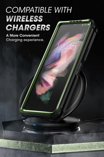 Miniatura 6 de SUPCASE Funda para Samsung Galaxy Z Fold 3 con soporte (Unicorn Beetle), [protector de pantalla integrado y clip para cinturón] Funda protectora